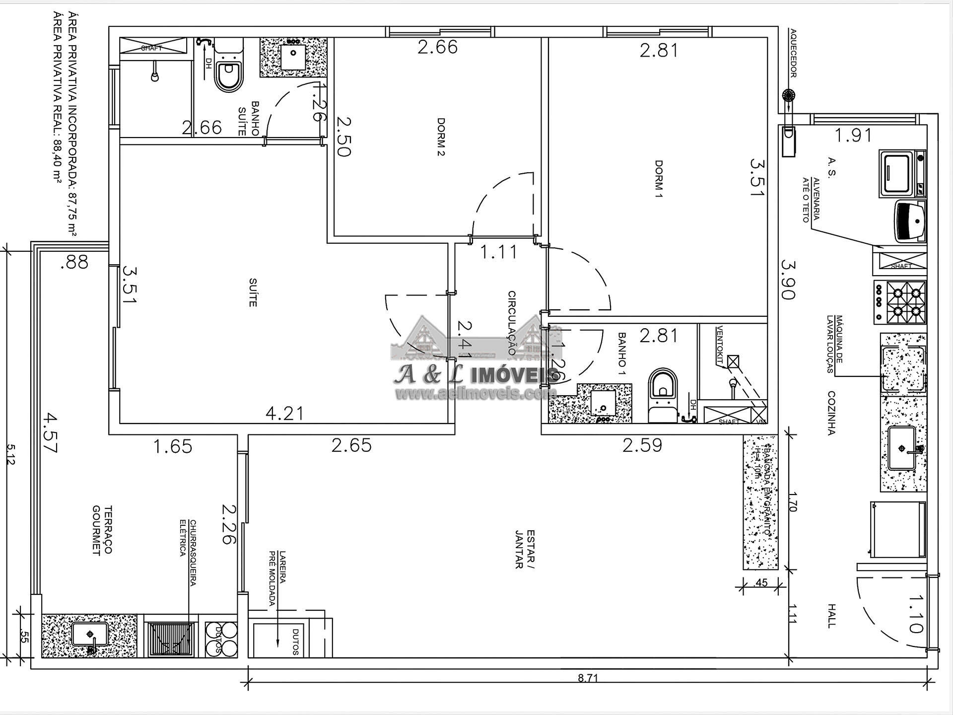 Apartamento à venda com 3 quartos, 87m² - Foto 44